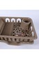 Brown colored plastic dish rack