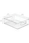 iDesign Cabinet/Kitchen Binz Kitchen Storage Container, Medium-Sized Plastic Storage Boxes for The