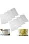 ELECDON Transparent Cake Fondant Impression Mat, Cake Fondant Baking Decoration Tools,Square Diamon