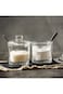 LYNK HOME Classic Clear Glass Sugar Bowl Set with Lid Serving Spoon Salt Pot Pepper Storage Jar Sea