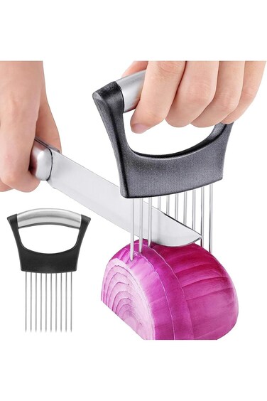 قطاعة البصل من الفولاذ المقاوم للصدأ من KASTWAVE، قطاعة الليمون متعددة الوظائف، قطاعة البصل،