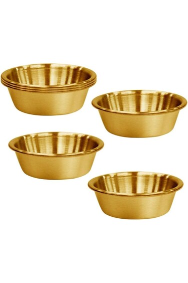 KASTWAVE Stainless Steel Sauce Dish, Seasoning Dishes, Premium Sushi Dipping Bowl Saucers, Metal Ra