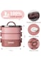 TRASSLE Bento Lunch Box,Stackable 3 Layers Bento Box,2000ml Large Capacity Lunch Containers,Leak-Pr