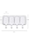 PUPU Popsicle Molds, Homemade Silicone Ice Cake Pop Molds Oval 4 Cavities White, Cakesicle Baking M