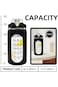 VANANAILS Glass Water Bottle with Straw and Handle Lid, 64oz Glass Water Bottle with Silicone Sleev