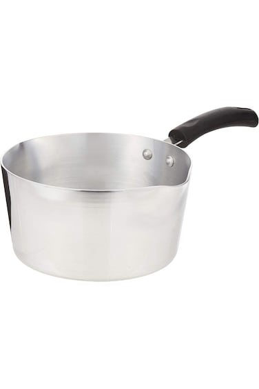 Raj Aluminum Milk Pan, Silver-KMP00L