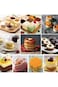 Tazweeq Cake Ring Molds, Professional Stainless Steel Baking Molds with Pusher &amp; Lifter Cooking Rin