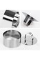 Tazweeq Cake Ring Molds, Professional Stainless Steel Baking Molds with Pusher &amp; Lifter Cooking Rin