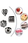 Tazweeq Cake Ring Molds, Professional Stainless Steel Baking Molds with Pusher &amp; Lifter Cooking Rin