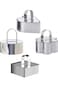 Tazweeq Cake Ring Molds, Professional Stainless Steel Baking Molds with Pusher &amp; Lifter Cooking Rin