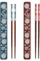 Azonee Portable Chopsticks Set with Case, 2 Pairs Reusable Natural Wooden Chopsticks Japanese Style