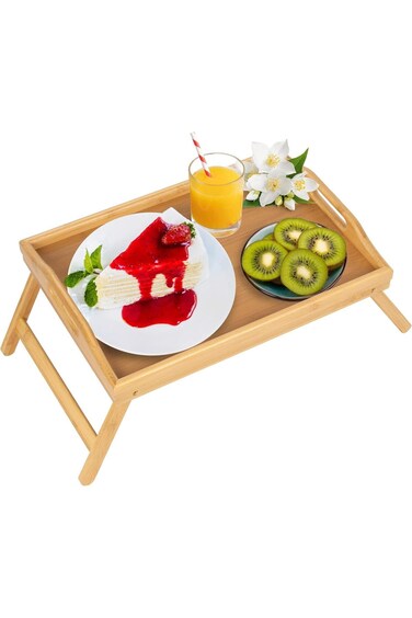 طاولة سرير Artmalle قابلة للطي مع مقابض وصينية طعام الإفطار للأريكة والسرير وتناول الطعام والرسم