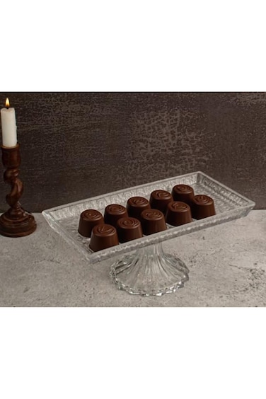 Plate Stand Cake Glass Fruit Cupcake Footed Display Tray Platter Bowl, CLEAR CRYSTAL,multipurpose
