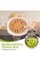 BIGTHREE Fruit Washing Bowl with Strainer, Fruit Strainer Colander Bowl Fruit Drain Basket, Plastic