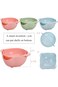 Oasisgalore 3-Pack Double Dish Pistachio Nut Bowl with Seeds Shell Storage - Perfect for Pistachios