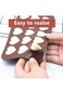 6 Pack Silicone Mini Chocolate Molds for Baking, Candy Molds and Trays for Cake Decorating