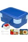 Andtooy 2 Tier Bento Lunchbox, 7 Compartments Kids Lunch Box for Adults Bento Lunch Box with Cutler