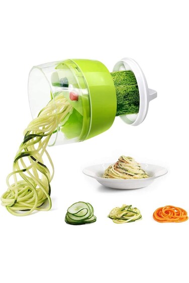 Multi-Function Handheld Spiralizer zucchini &amp; kenwood, Adjustable Vegetable Slicer &amp; Grater Cutter