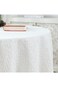 ALMEKAQUZ White Tablecloth,Round Tablecloth,Furniture Dust Cover,Cotton Linen Wrinkle Resistant Was