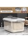 Grain Storage Bucket, Airtight Rice Container with Pop Up Lid &amp; Free Measuring Cup, Moisture, Insec
