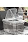 Grain Storage Bucket, Airtight Rice Container with Pop Up Lid &amp; Free Measuring Cup, Moisture, Insec