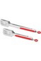 JZS Cooking Kitchen Tongs, 2 Pcs 304 Stainless Steel Kitchen Cooking Tongs for Cooking, Metal BBQ G