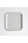 Unique Square Paper Plate 16 Pieces, 7 Inch Size, Bright White