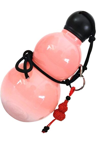 Bewinner Gourd Water Bottle, 700ML Chinese Gourd Style Water Bottle with Strap, Gourd Water Bottle
