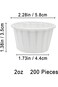 400pcs 1oz Paper Cups Disposable Paper Souffle Cup for Ketchup, Sacrament, Condiments, and Medicine