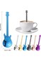 CMGTYYD Guitar Coffee Teaspoons, 7pcs Stainless Steel Musical Coffee Gifts Sets for Man Cute Tea Sp