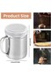 Wisfunlly Powdered Sugar Shaker Duster with Handle, Stainless Steel Fine Mesh Shaker Powder Cans wi