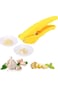 Hand-Held Garlic Press Slicer Manual Crusher Cooking Vegetables Squeezer Easily-Used Plastic Handle