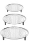 SYOSI Steamer Rack, 3 Pcs Stainless Steel Steamer Pan Baking Cooling Rack Trivet Stand Kitchen Food