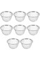 Excefore 8pcs Stainless Steel Tea Filter Metal Teapot Replacement Mesh Strainer Insert For Coffee T