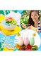 Azonee Snow Cone Spoon Straws, Flexible Plastic Straws, Flexible Disposable Drinking Straws, Dispos