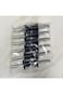12 Pcs Wine Bottle Opener Stainless Steel Classic Bottle Pourers Tapered Spout Black