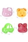 4 Pack Sandwich Cutter For Kids,Bread Cutter And Sealer Diy Cookie Vegetable Fruit Cutters For Lunc