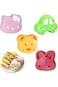 4 Pack Sandwich Cutter For Kids,Bread Cutter And Sealer Diy Cookie Vegetable Fruit Cutters For Lunc