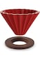 MIBRU Ceramic Coffee Dripper Origami Style Cone Filter Cup Reusable Pour Over Cafe Dripper for Home