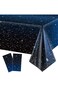 TERRIFI Space Tablecloth Starry Night Tablecloth Decorations Plastic Galaxy Table Cover Space Stars