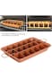 Biki Non Stick 3 Set Brownie Pan Cake Mold Built-in Slice Removable Bottom Cake Pans   Bakes 18 Bro