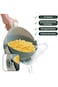 Excefore Kitchen Colander Rotating Washing Basket, 2 in 1 Double-Layer Vegetables Washing Basket wi