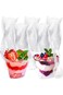 50 Pcs Plastic Dessert Cups without Lids 4.5 oz Mini Clear Dessert Cups with Spoons Disposable Trif