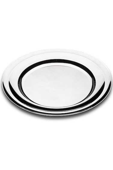 Tramontina 25.5cm Stainless Steel Round Flat Dish