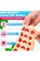 Aputue Ice Cube Tray, 2 PCS Blue+Pink Silicone Molds with Removable Lid, 24 Cavity Heart, Star, and