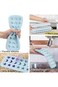 Aputue Ice Cube Tray, 2 PCS Blue+Pink Silicone Molds with Removable Lid, 24 Cavity Heart, Star, and