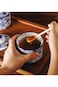 ABIN 3 Pack Ceramic Spice Jar with Lid and Spoon, Blue and White Salt Bowl Salt Container, Modern S