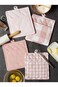 DII Gingham Check Kitchen Collection, Pink, Potholder Set