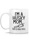 Retreez Funny Mug - Husky Mom This Is How I Roll Huskies Dog Lover Dog Mom 11 Oz Ceramic Coffee Mug