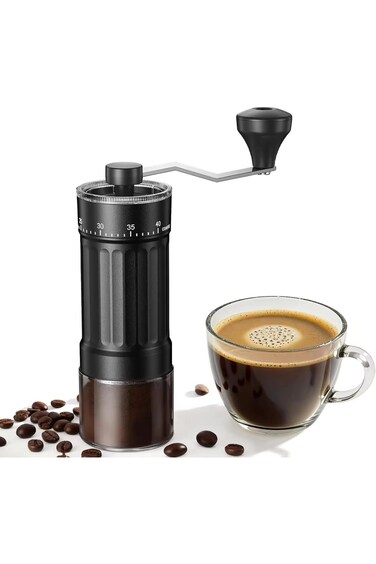 مطحنة قهوة يدوية من MITCMOLARD، مطحنة قهوة يدوية مع مقبض خارجي قابل للتعديل